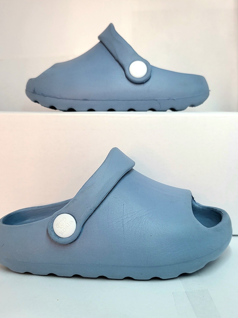 Koala Baby Toddler Blue Clogs Slip-On Shoes Adjustable Strap - Size 6